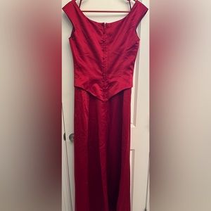 Formal red dress